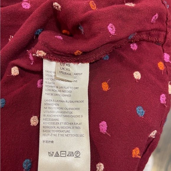 Maeve by Anthropologie Dottie Embroidered Top Red Size L NWOT - Picture 7 of 9